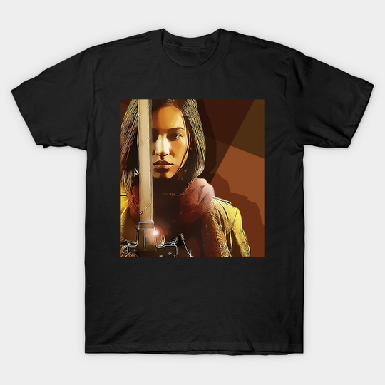 Discover Mikasa Ackermann Paint Art Style - Anime And Manga - T-Shirt