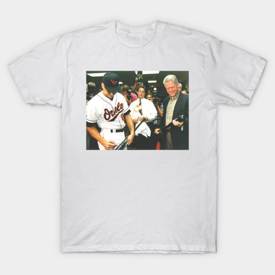 Discover President Bill Clinton with Cal Ripken - Bill Clinton - T-Shirt