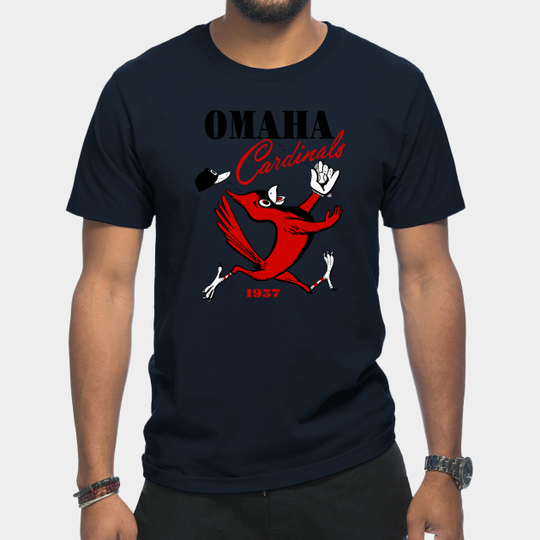 Discover Defunct Omaha Cardinals Baseball 1957 - Omaha - T-Shirt