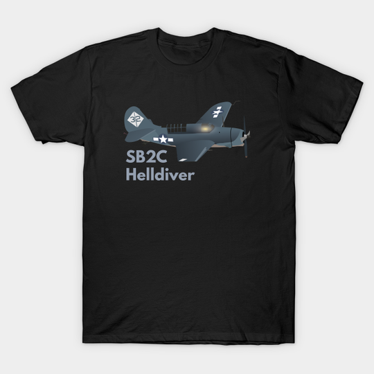 Discover SB2C Helldiver / A-25 Shrike WW2 Airplane - Plane - T-Shirt