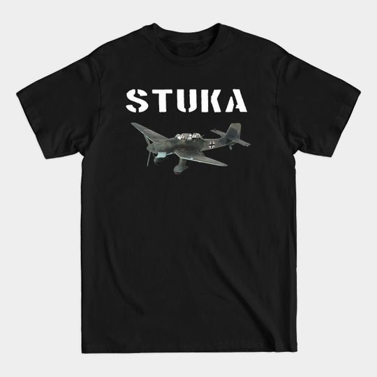 Discover German Airforce WWII Ju 87 Stuka Dive Bomber Plane - German Wwii Ju 87 Stuka Dive Bomber - T-Shirt