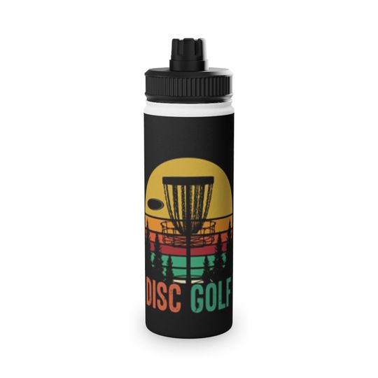 Discover Disc Golf Stainless Steel Water Bottle, Sports Lid