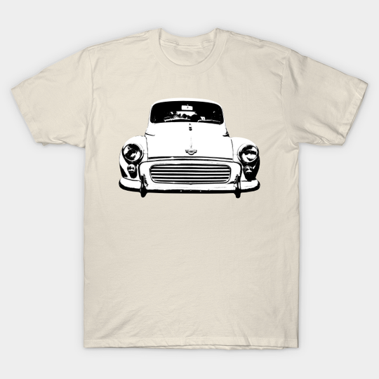 Discover Morris Minor 1960s British classic car monoblock black and white - Morris Minor - T-Shirt