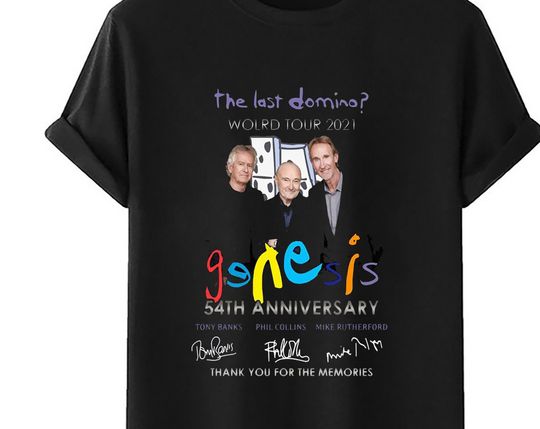 Discover Genesis The Last Domino Tour 2022 Unisex,thank for memory, The Last Domino Tour Shirt