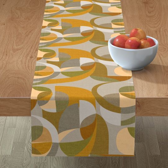 Discover Mustard Mod Table Runner
