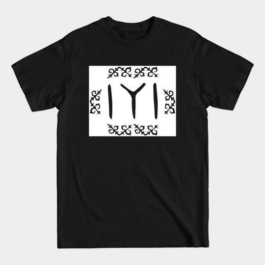 Discover White Kayi Tribe Flag Symbol from Dirilis/Resurrection Ertugrul - Kayi - T-Shirt