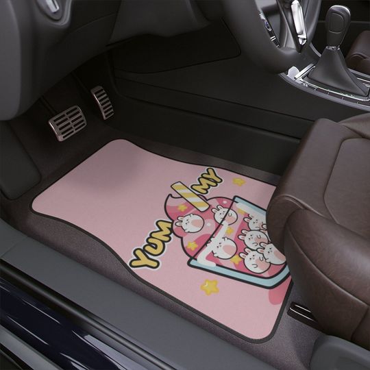Discover Kawaii Ice Cream Bear Car Mats