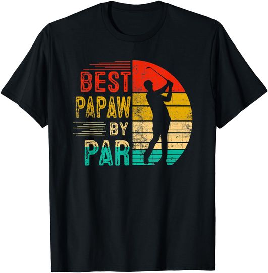 Discover Mens Vintage Best Papaw By Par Lover Golf Fathers Day For T-Shirt