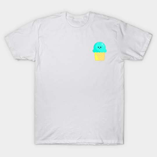 Discover Kawaii Cup Ice Cream Illustration - Cup Ice Cream - T-Shirt