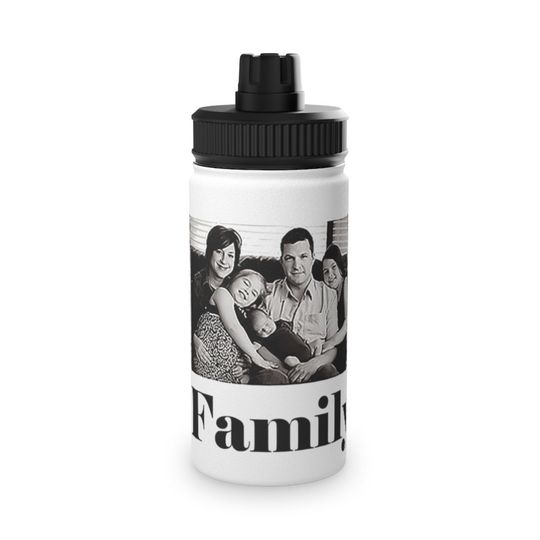 Discover Personalized Collage Stainless Steel Water Bottle, Sports Lid