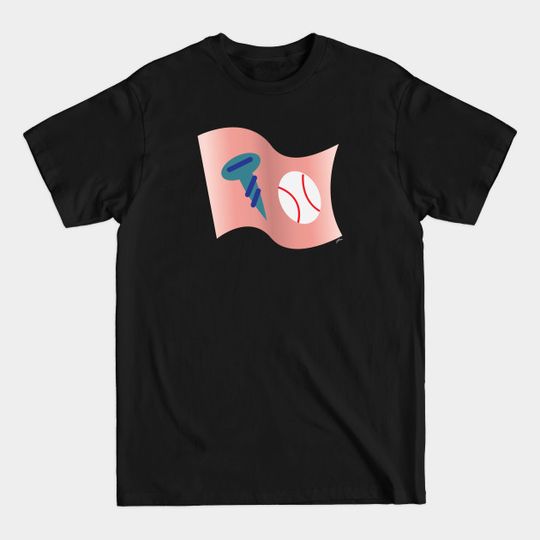 Discover Screw Ball Flag - Cartoon - T-Shirt