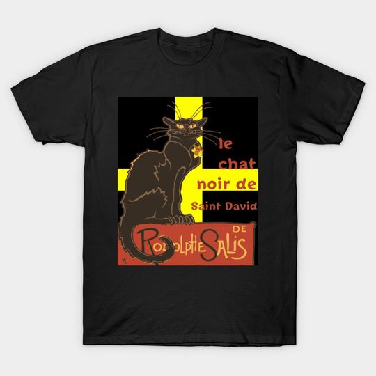 Discover Le Chat Noir De Saint David De Rodolphe Salis - Chat Noir - T-Shirt