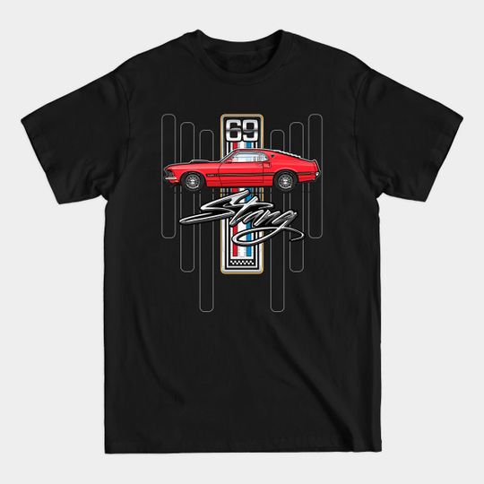 Discover Red 69 - Mustang - T-Shirt