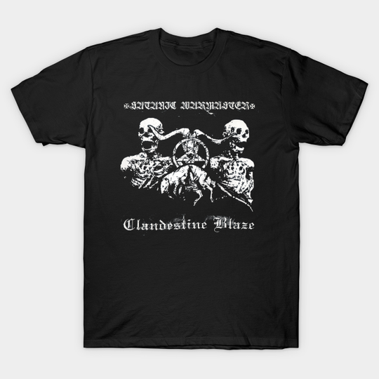 Discover Satanic Warmaster Clandestine Blaze - Satanic Warmaster - T-Shirt