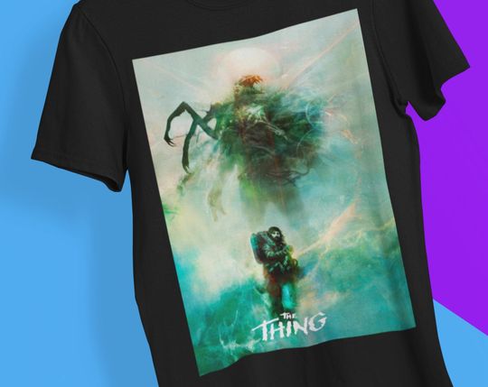 Discover The Thing Movie Soft T-Shirt, The Thing Poster T Shirt, 80s Movie Shirt