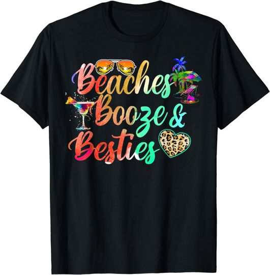 Discover Girls Weekend Trip Florida 2022 Beaches Booze & Besties T-Shirt