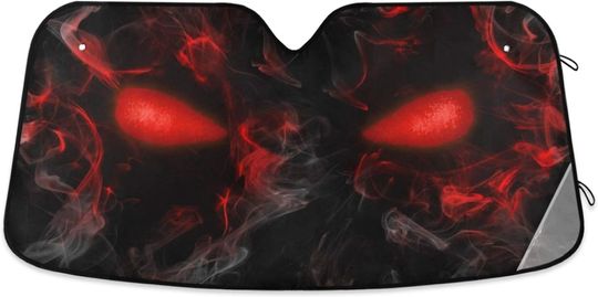 Discover Oarencol Skull Red Eyes Car Sun Shade