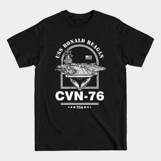 Discover CVN-76 USS Ronald Reagan - Aircraft Carrier - T-Shirt