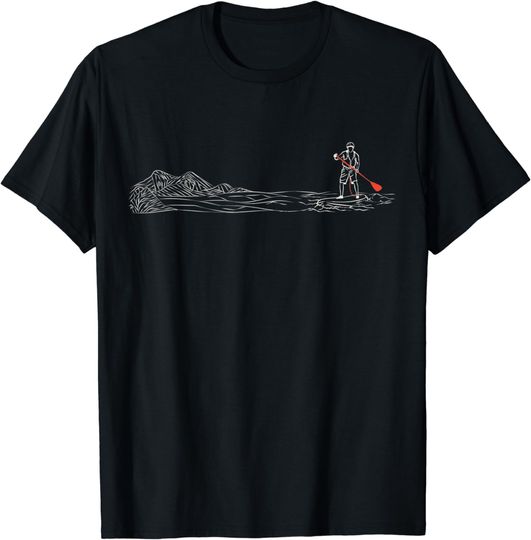 Discover River SUP Stand Up Paddle Board Paddling Paddleboarding T-Shirt