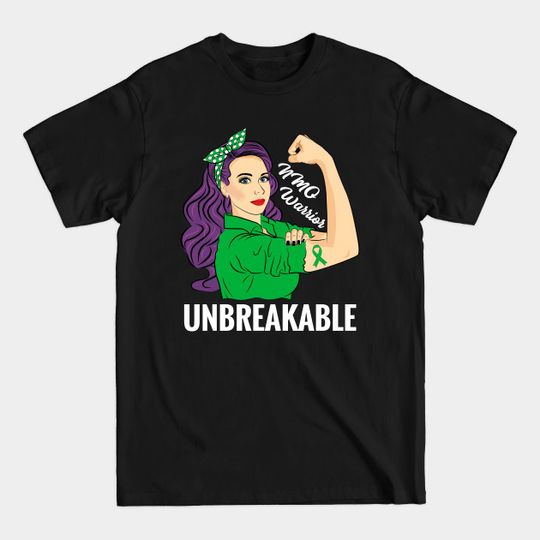 Discover NMO Awareness Neuromyelitis Optica Warrior Unbreakable - Nmo Awareness - T-Shirt