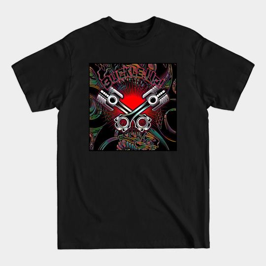 Discover Hand Drawn Buckle Up Pistons Illustration - Race Car - T-Shirt