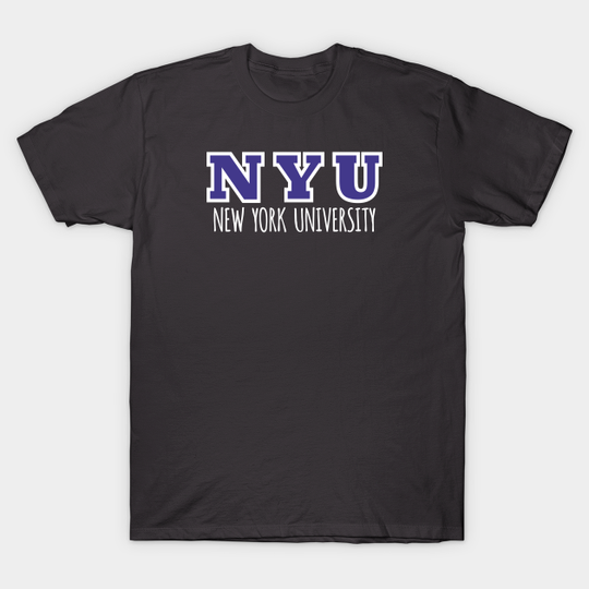Discover NYU - New York University (Purple & White) - Nyu - T-Shirt