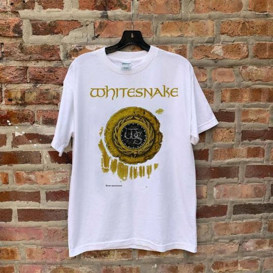 Discover Whitesnake Tour Concert David Coverdale T Shirt Vintage Mens Tshirt