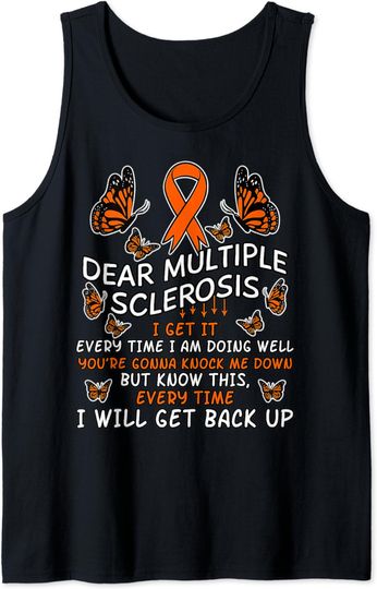 Discover Multiple Sclerosis Butterfly Ribbon World MS Day Tank Top