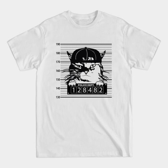 Discover Mugshot Cat - Mugshot - T-Shirt