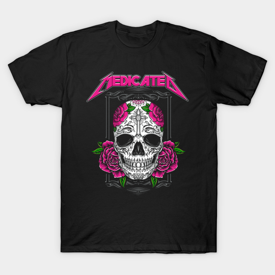 Discover 80s metal band inspired - pink - Skeleton - T-Shirt