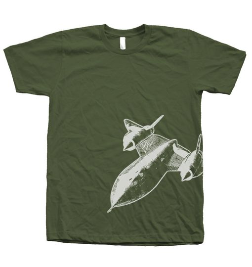 Discover SR71 Blackbird Tshirt Men Unisex Hand Screen Print Crew neck Available: S , M , L , Xl , Xxl