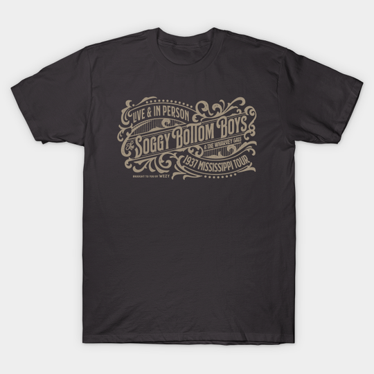Discover The Soggy Bottom Boys Live (Tan) - O Brother Where Art Thou - T-Shirt