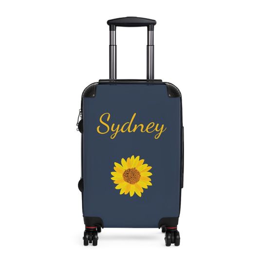 Discover Sunflower Personalized Luggage Custom Suitcase