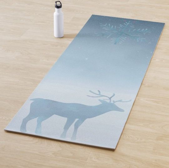 Discover Christmas Yoga Mat - Winter Wonderland Yoga Mat