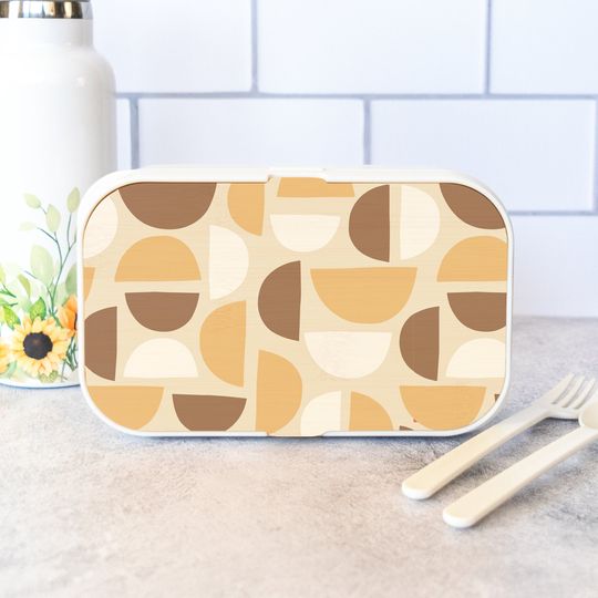 Discover Neutral Abstract Shape Design Bento Box