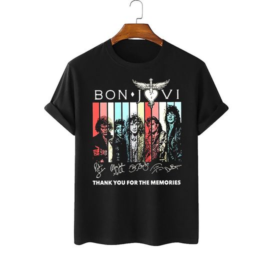 Discover Bon Jovi 2022 Tour The Best Memories Never Fade Signatures Shirt