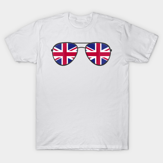 Discover United Kingdom Flag Sunglasses - United Kingdom Flag Sunglasses - T-Shirt