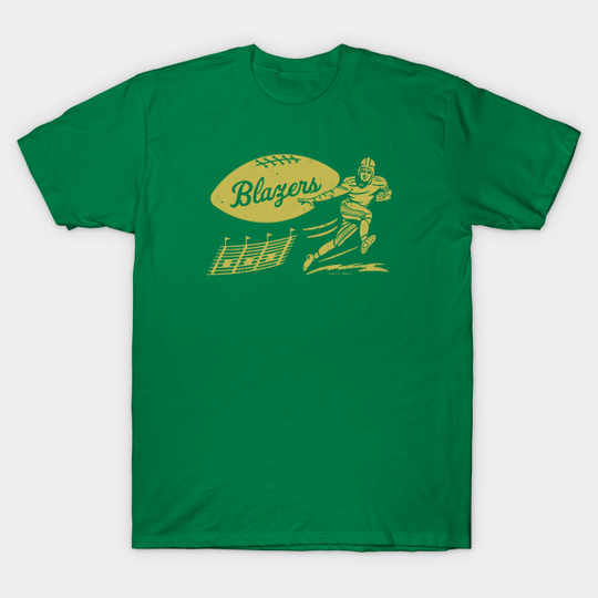 Discover Vintage College Football - UAB Blazers (Tan Blazers Wordmark) - Uab - T-Shirt