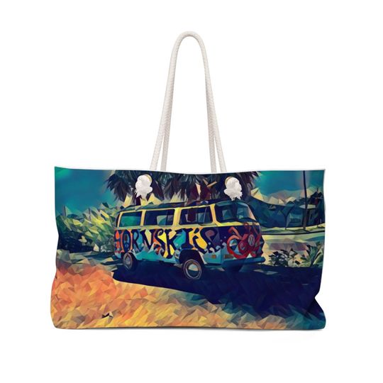 Discover Funky VW Bus Weekender Bag