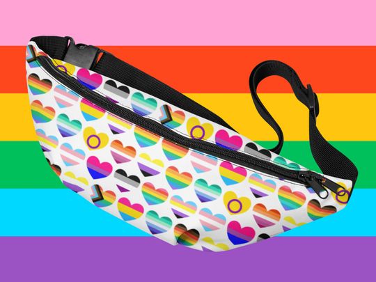 Discover Pride Flag Heart Fanny Pack
