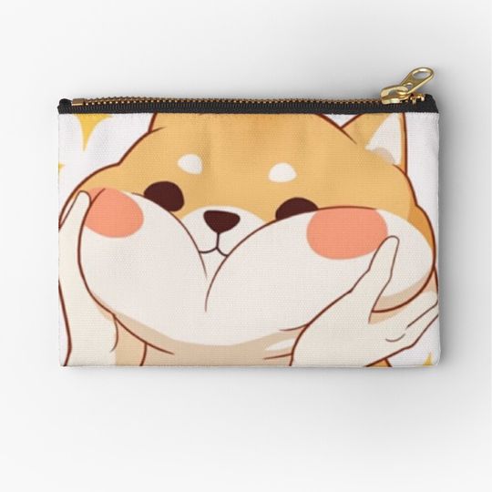 Discover Kawaii Shiba Inu Zipper Pouch