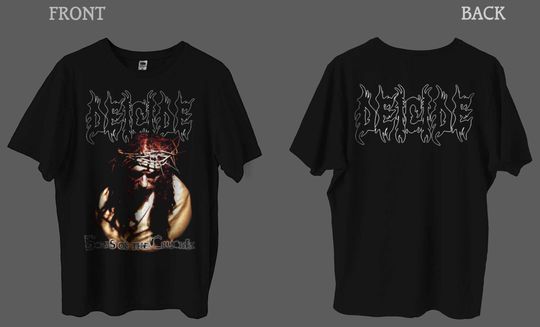 Discover New DTG printed  T-shirt- DEICIDE- Scars of the Crucifix