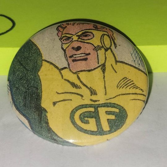Discover Comic Book Button// Geoforce