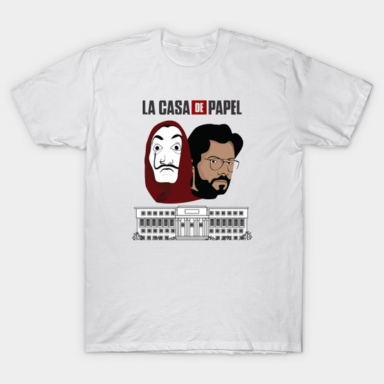 Discover THE PAPER HOUSE THE TEACHER - LA CASA DE PAPEL - T -SHIRT