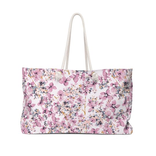 Discover Lilac Floral Weekender Bag