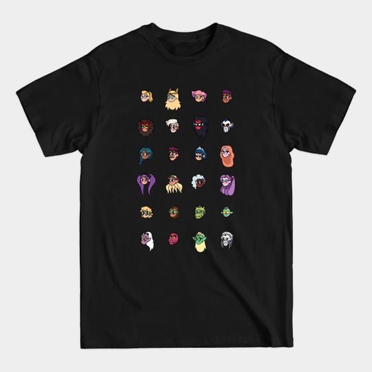 Discover She-Ra Characters - She Ra Princess Of Power - T-Shirt