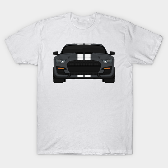 Discover Shelby GT500 2020 Magnetic + White Stripes - Mustang Shelby Gt500 - T-Shirt
