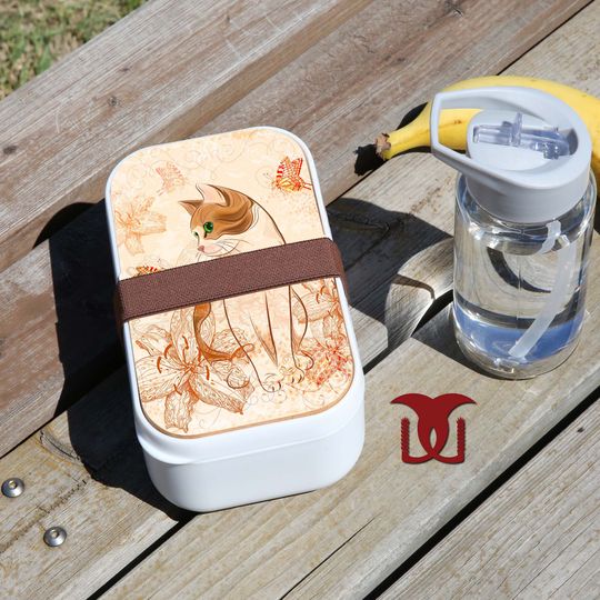 Discover Vintage Cat Bento Box
