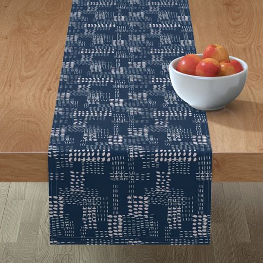 Discover Faux Sashiko Table Runner