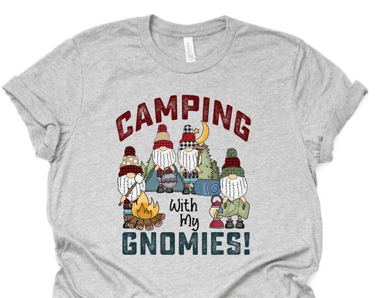 Discover Camping Shirt, Super Cute Camping Gnomes Shirt